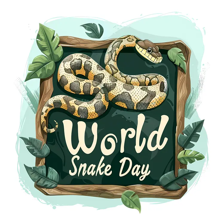 Green Snake for World Snake Day