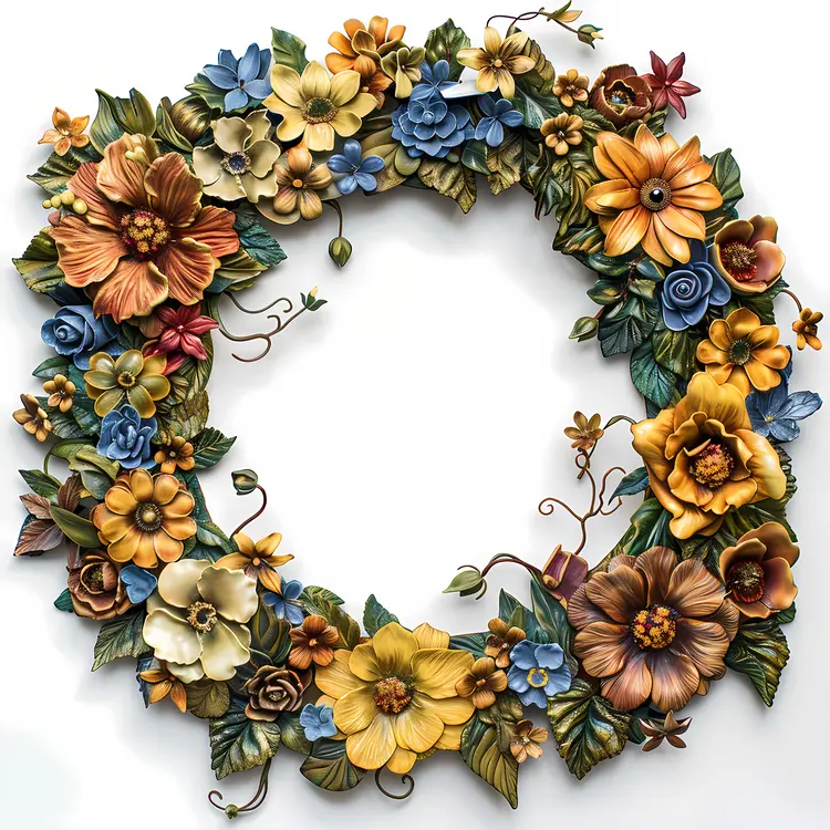 Spring Floral Wreath