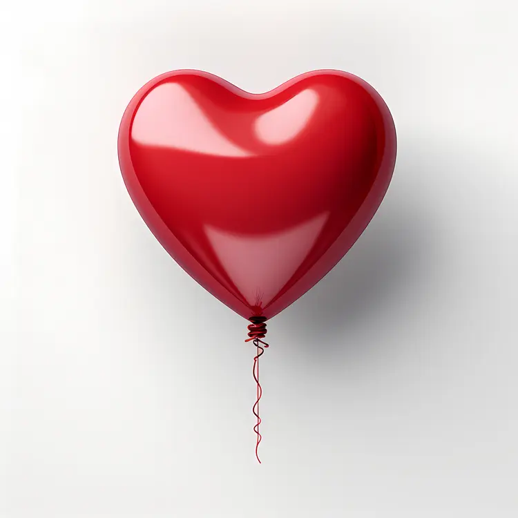 Red Heart Balloon for Valentine's Day
