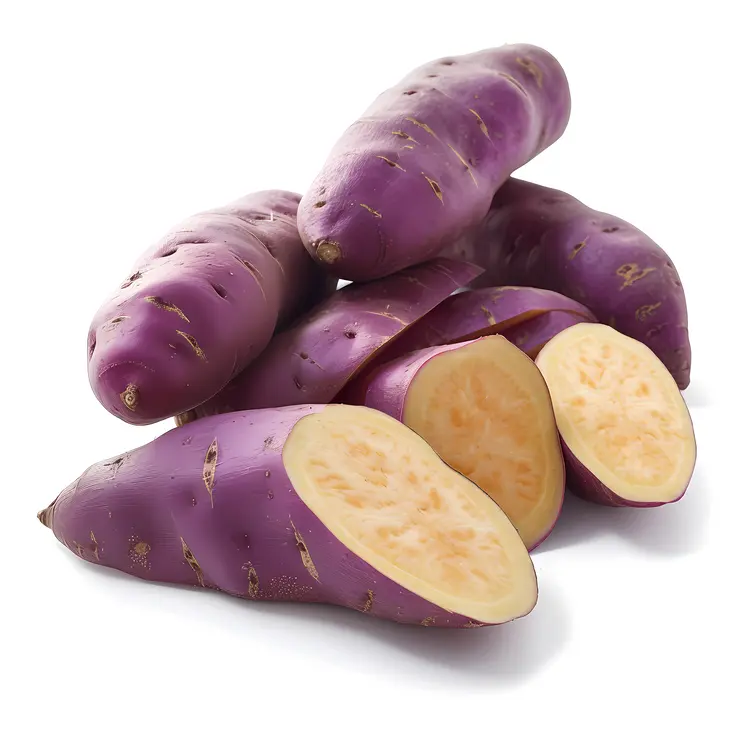 Fresh Purple Sweet Potatoes