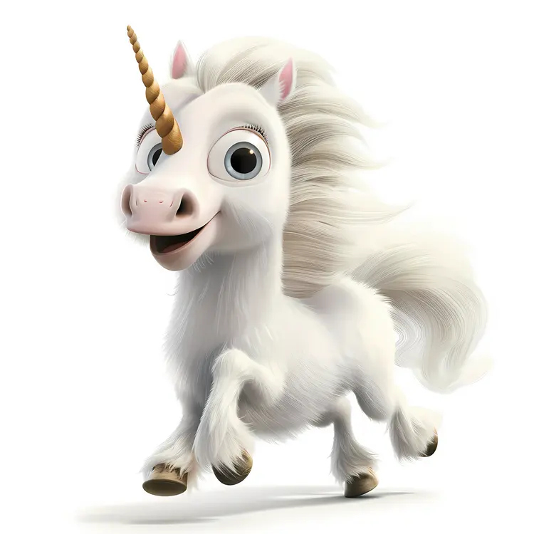 Happy Running Unicorn