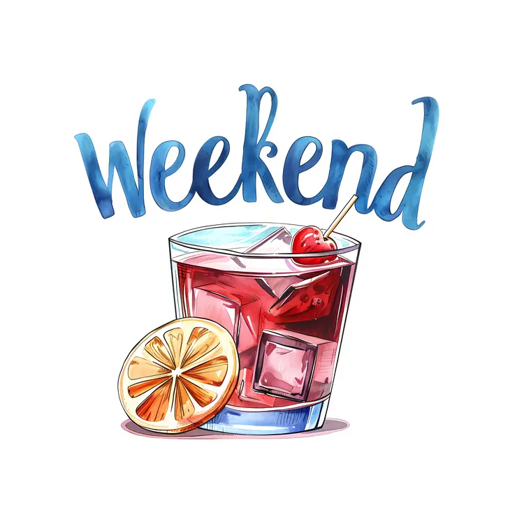 Weekend Drink Illustration