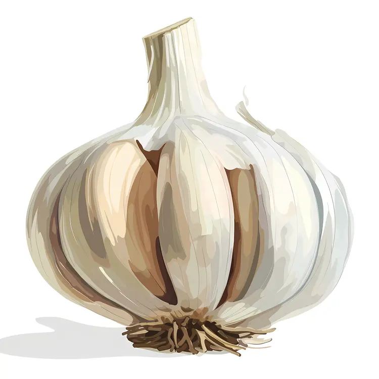 Garlic Bulb Illustration