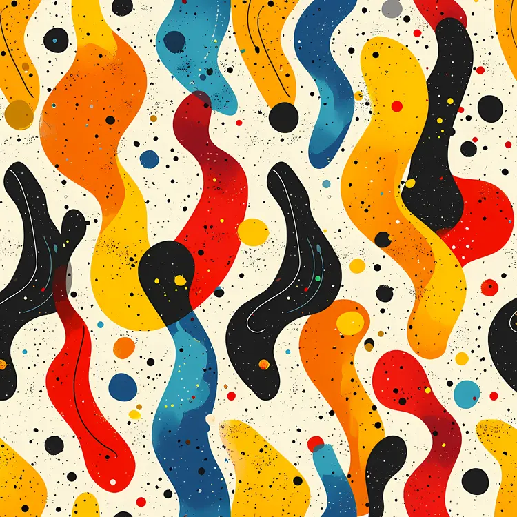 Colorful Abstract Shapes Pattern