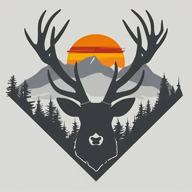Deer with Majestic Antlers