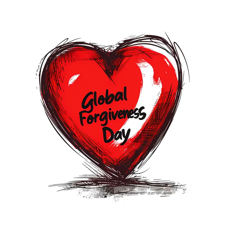 Global Forgiveness Day Heart Illustration
