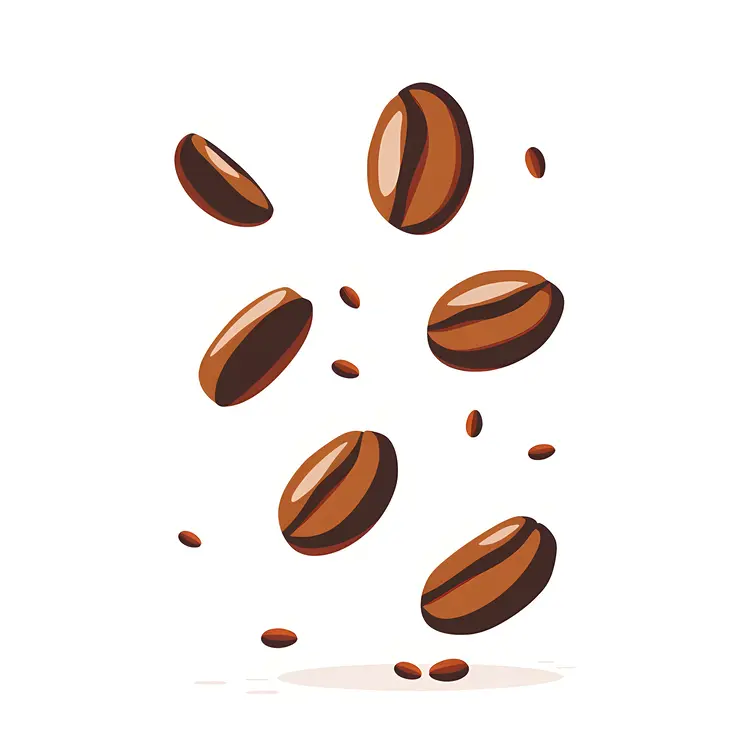 Brown Roasted Coffee Beans