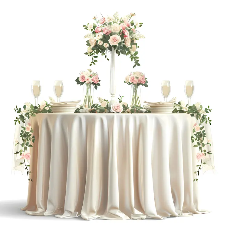 Beautiful Floral Table Setting