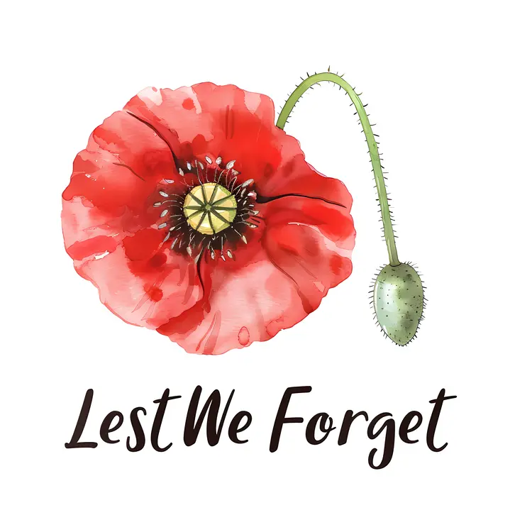 Red Poppy Flower for Remembrance Day