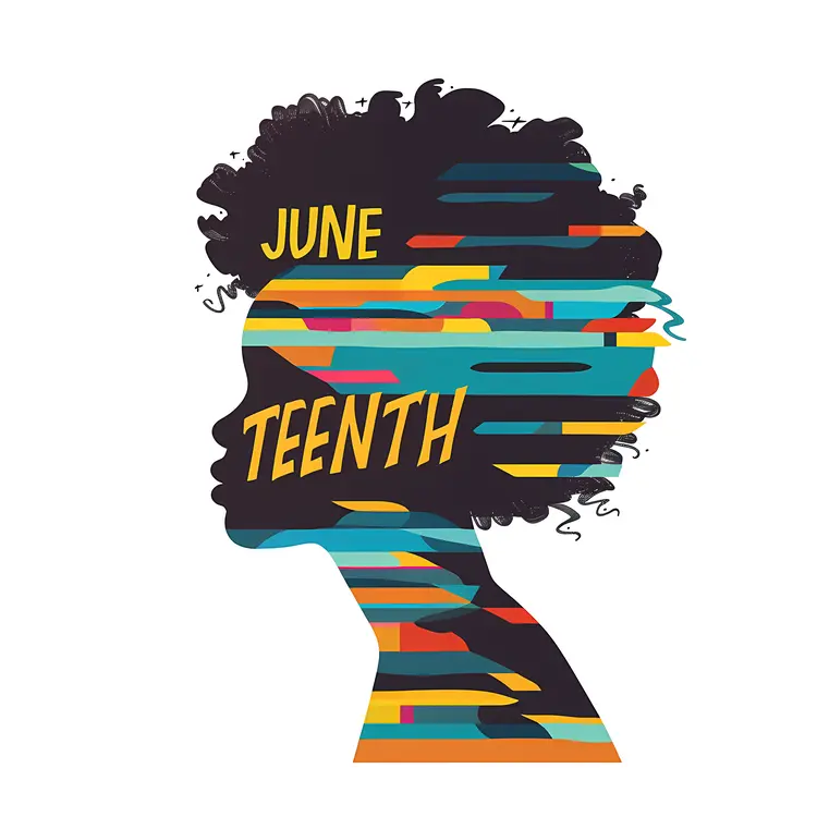 Juneteenth Silhouette Art