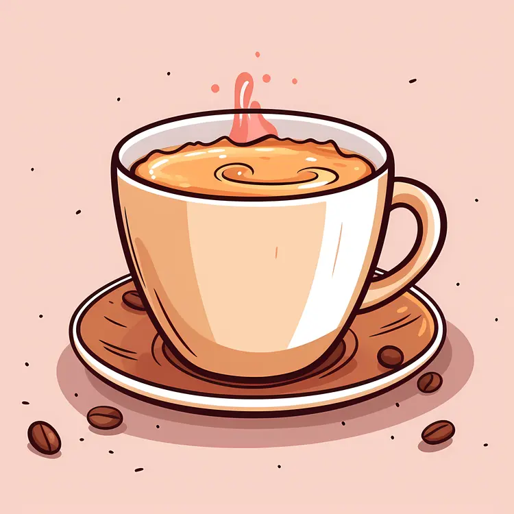 Warm Coffee Cup Illustration