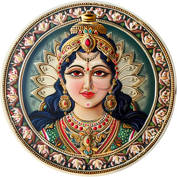 Intricate Divine Goddess Face