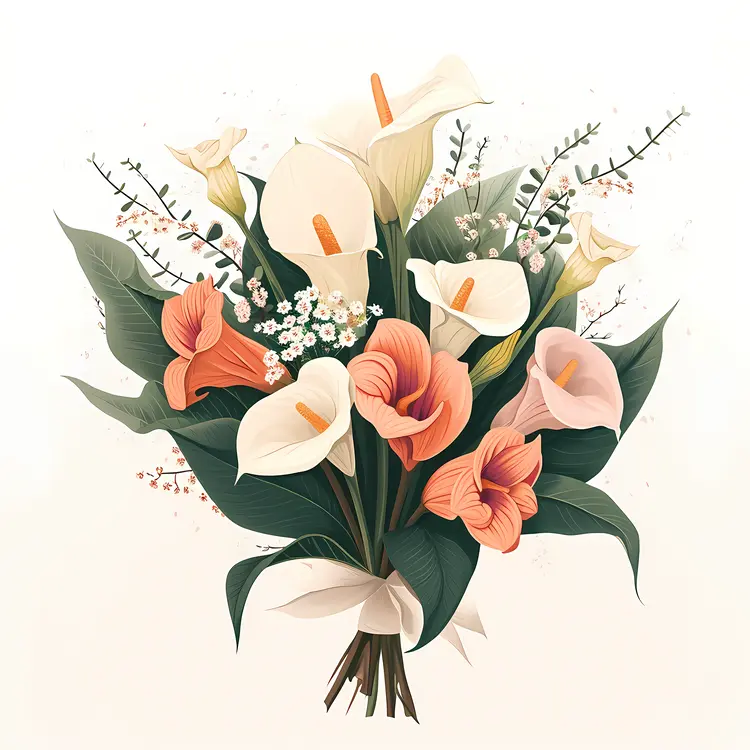 Elegant Calla Lily Bouquet