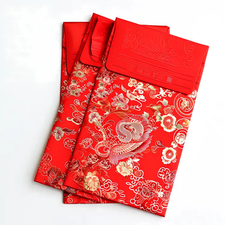 Red Envelopes with Phoenix Design for Chinese New Year