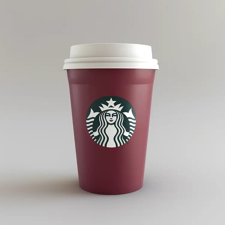 Red Starbucks Cup with Logo