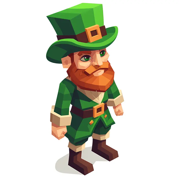 Green Leprechaun Character