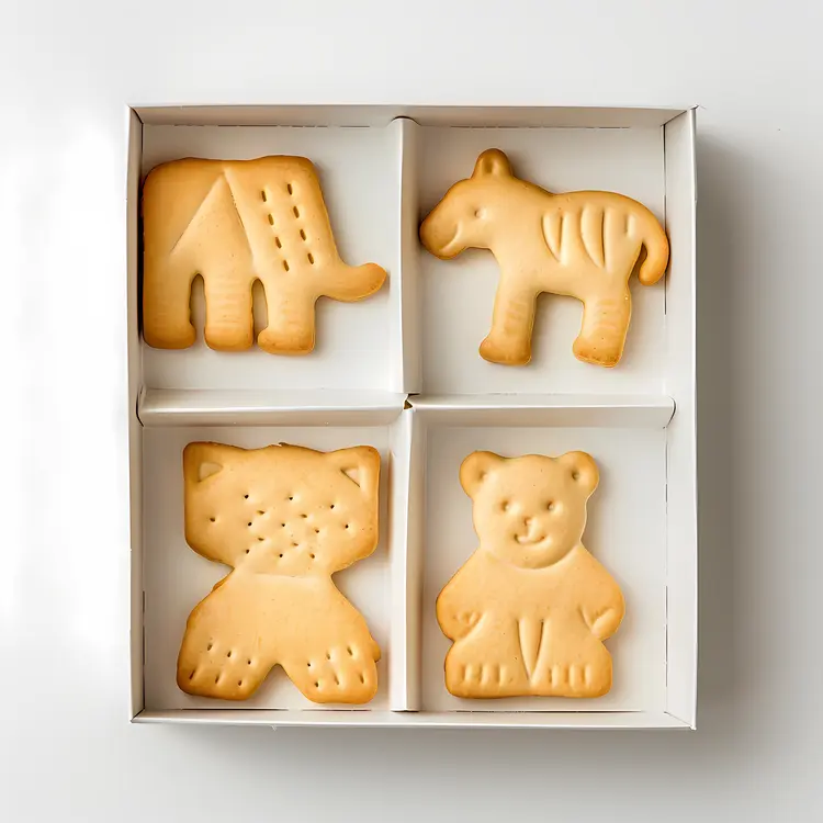 Animal Shape Cookies in a Box