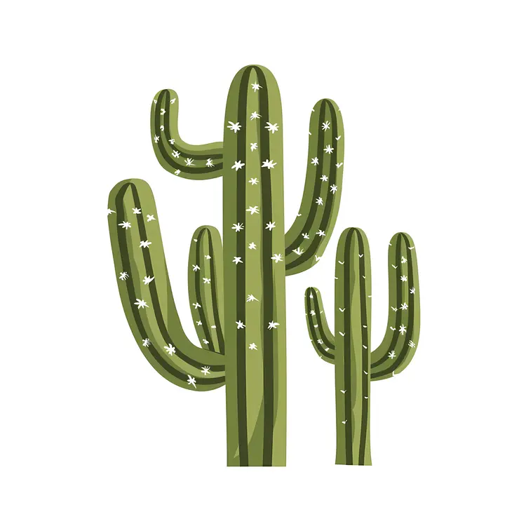 Green Cacti Illustration