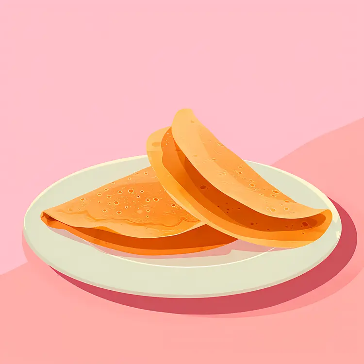 Delicious Crepes on a Plate