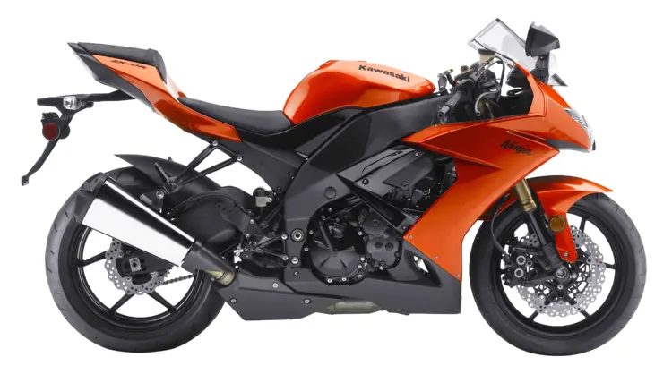 Orange Sport Motorcycle