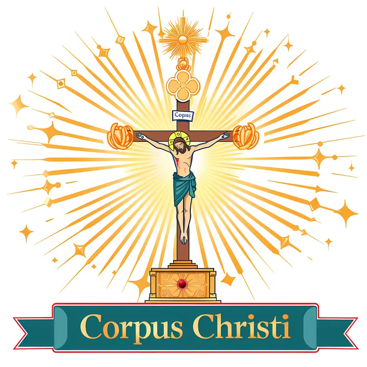 Corpus Christi Religious Celebration Emblem