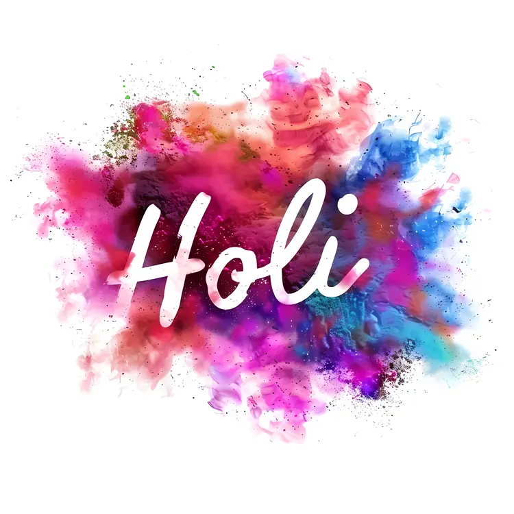 Joyful Holi Festival Colors