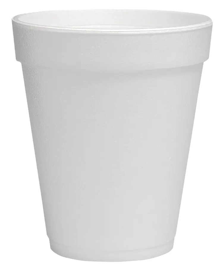 Plain White Styrofoam Cup