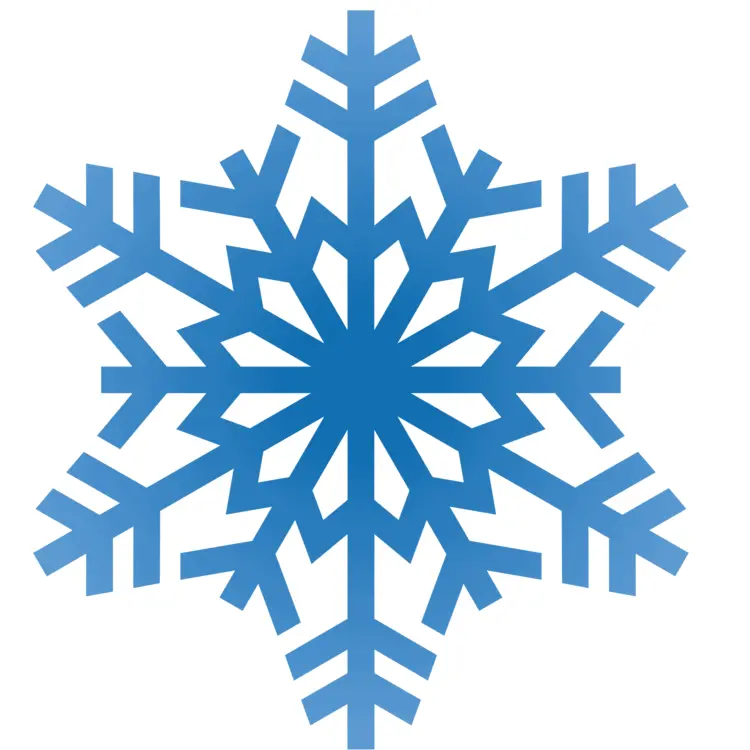 Blue Snowflake Illustration