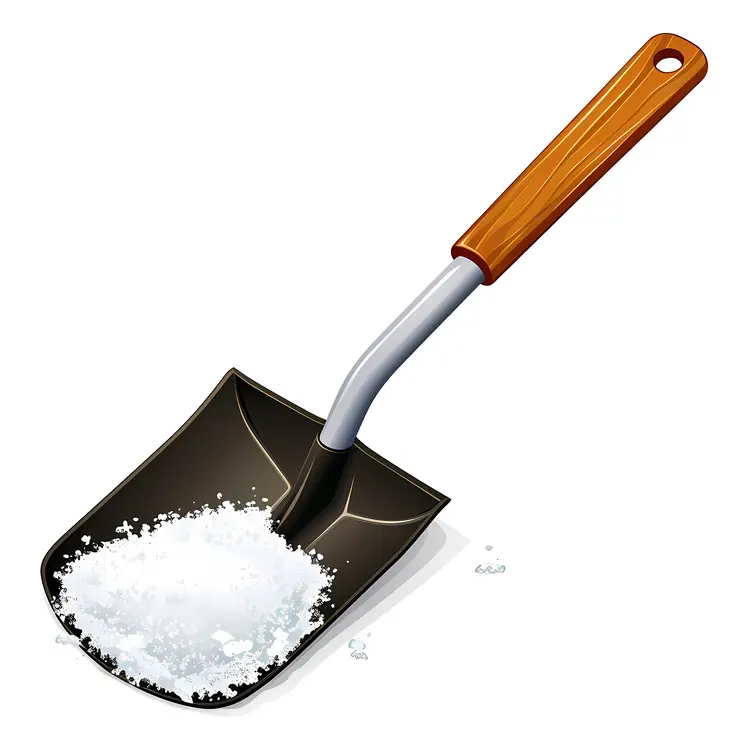 Shovel with Wooden Handle