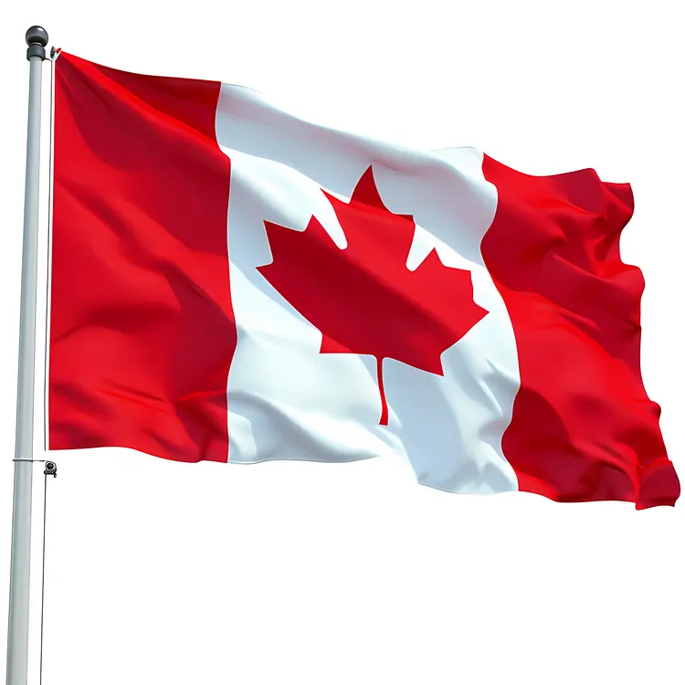 Waving Canadian Flag