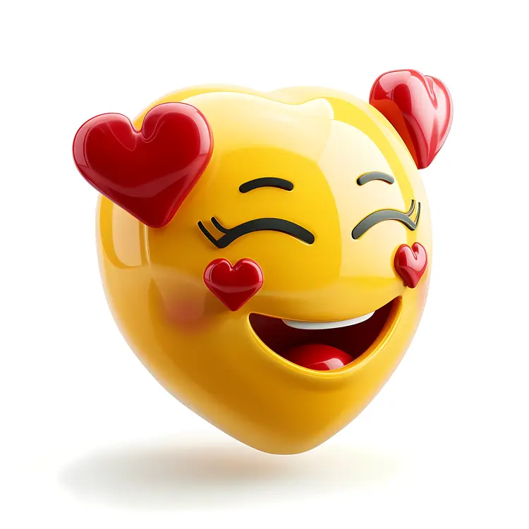 Heart Emoji with Love Hearts