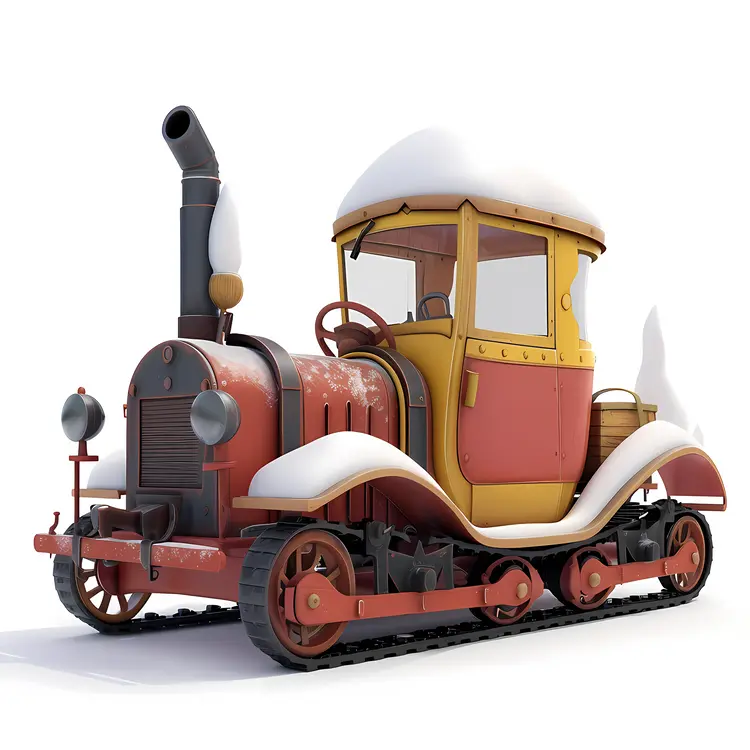 Vintage Snowplow Tractor