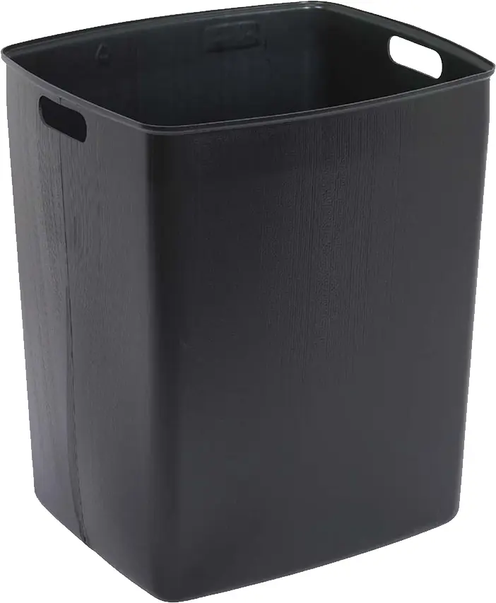 Black Trash Bin for Waste Disposal