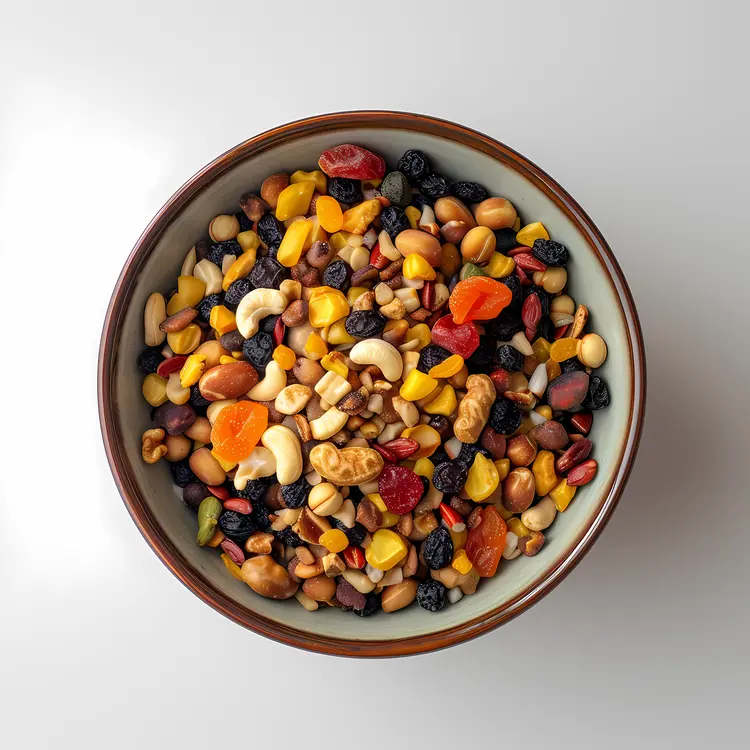 Mixed Nuts and Dried Fruits Bowl