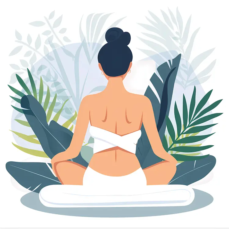 Woman Meditating in Nature