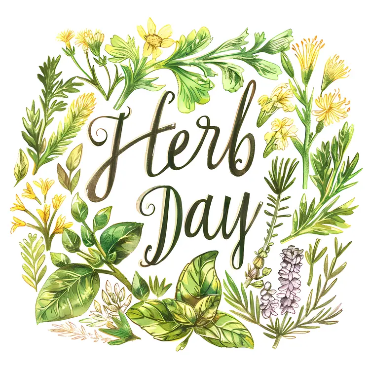 Herb Day Celebration with Various Herbs