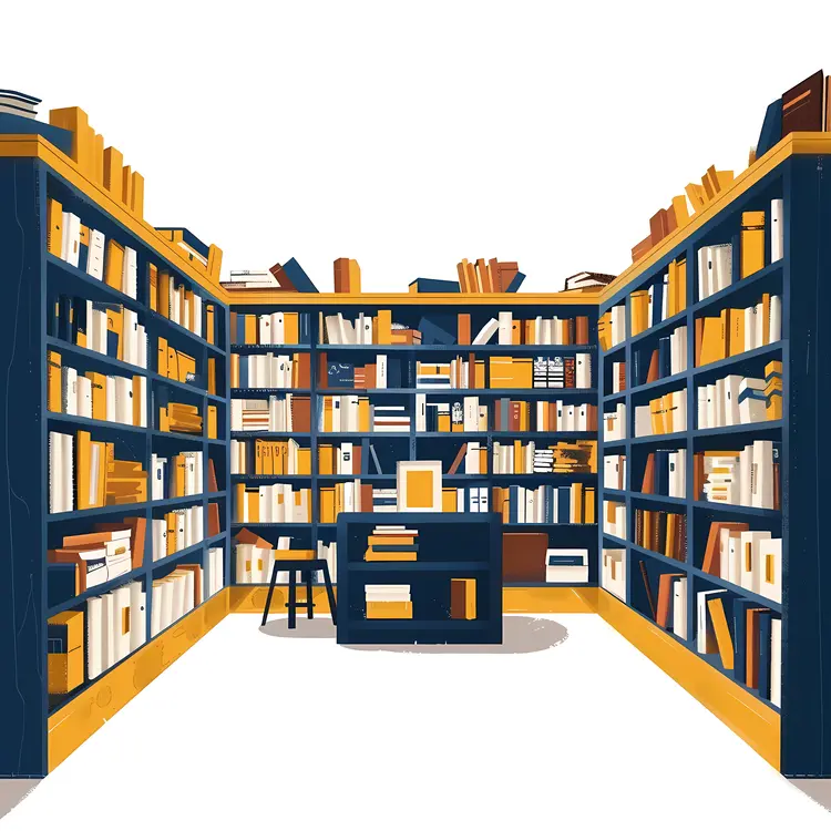 Spacious Bookstore Interior
