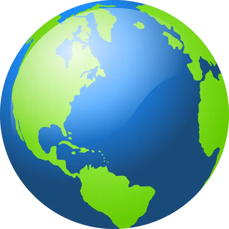 Green and Blue Earth Illustration