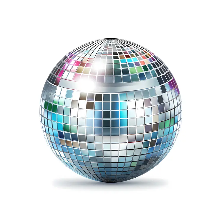 Colorful Shiny Disco Ball for Celebration