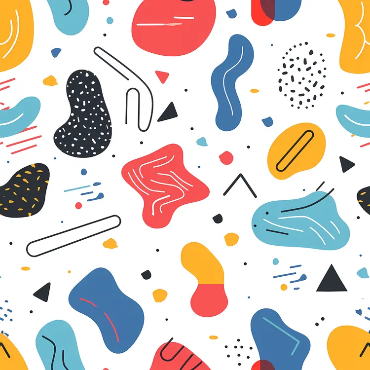 Playful Abstract Shapes Pattern