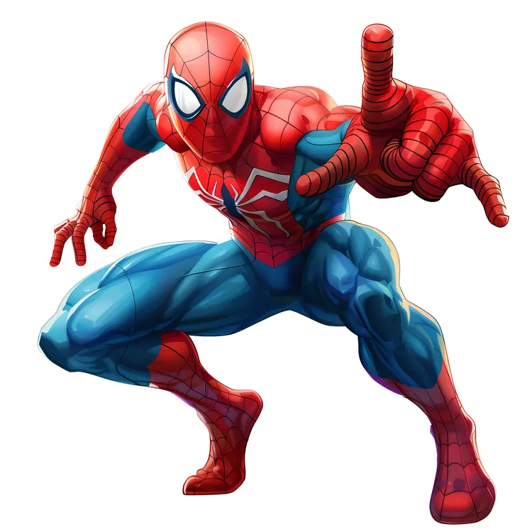 Dynamic Spider-Man in Action Pose