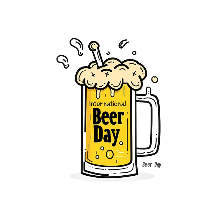 International Beer Day Celebration with Mug
