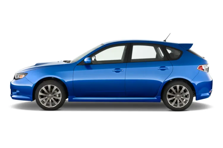Blue Hatchback Side View