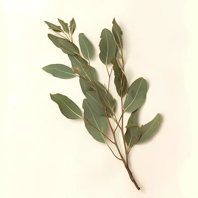 Eucalyptus Branch with Leaves