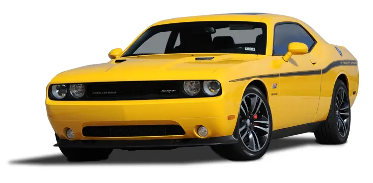 Yellow Muscle Car on Display