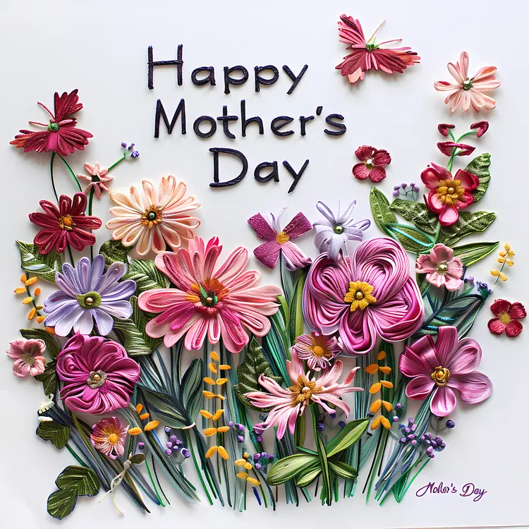 Happy Mother's Day Floral Greeting