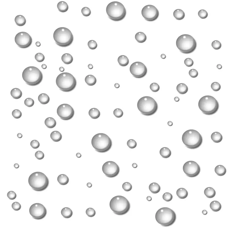 Floating Water Droplets Pattern