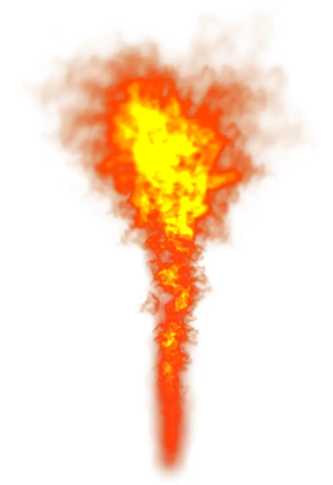 Tall Fire Flame