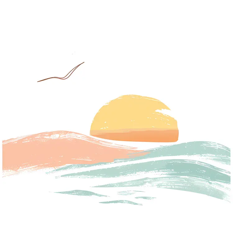Beautiful Sunset over the Sea