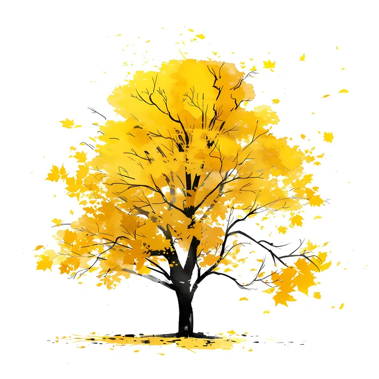 Yellow Tree in Autumn
